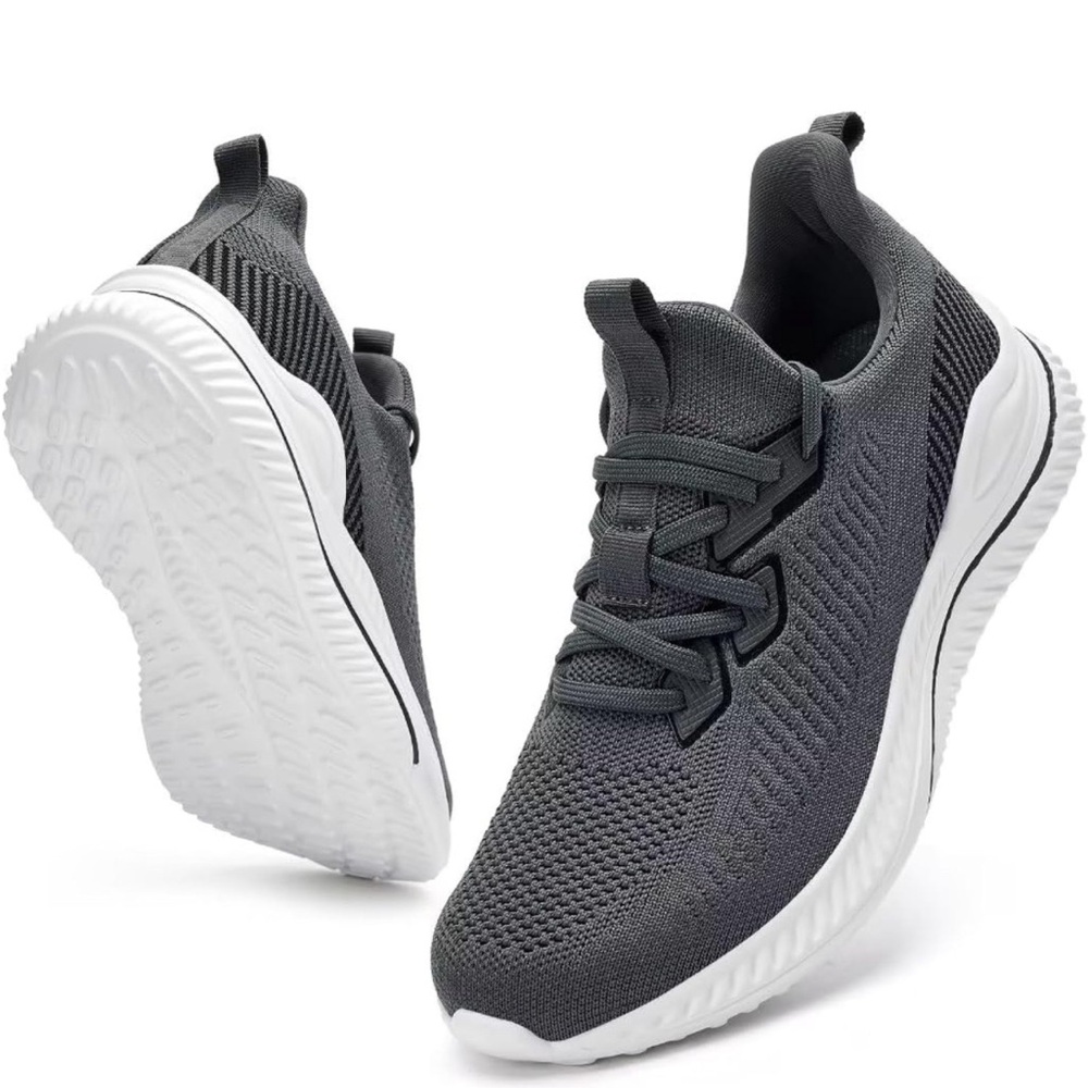 Akk Mens Hand Free Slip On Wide Walking Shoes Memory Foam Runnning Tennis Shoes